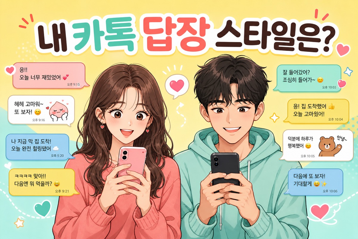 연애 카톡 답장 스타일 테스트