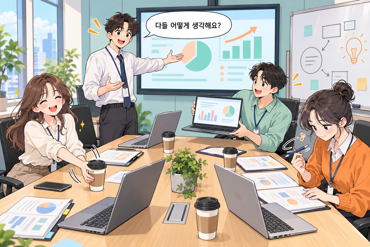 회사에서 나는